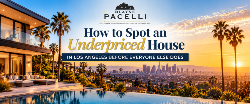 How to Spot an Underpriced House in Los Angeles Before Everyone Else Does - Los Angeles real estate guide by Blayne Pacelli Realtor